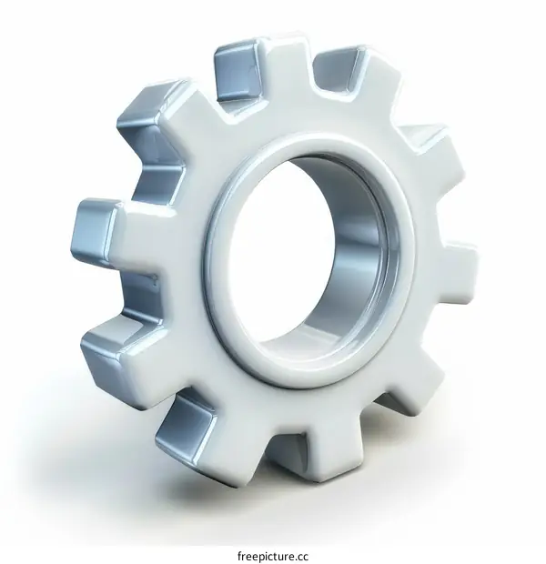 3D Illustration of a Gear