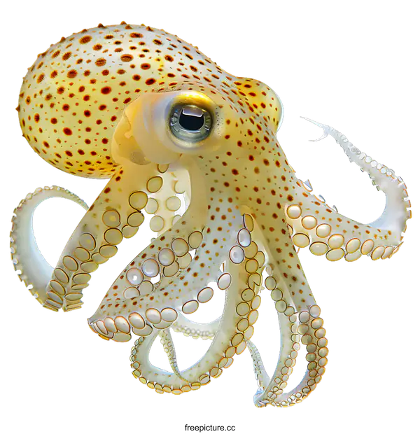 [Transparent Background PNG]Octopus on White Background