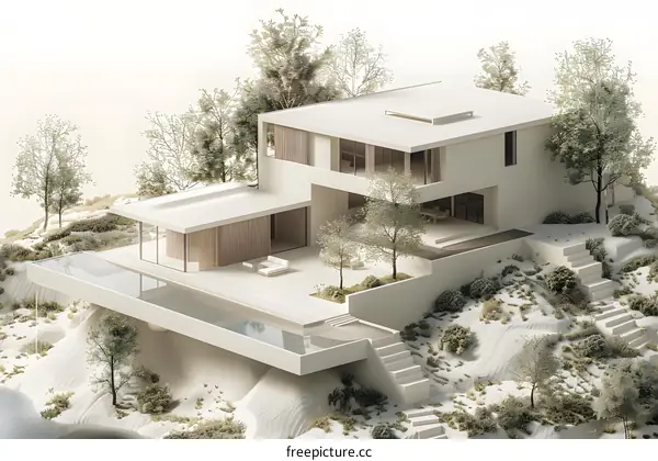 Modern Villa Design With Infinity Pool