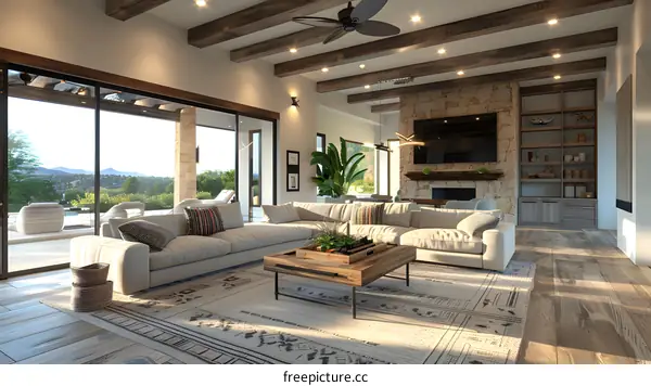 Modern living room interior design