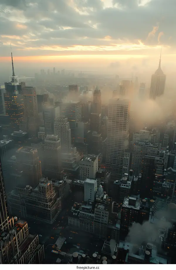 New York City Skyline at Dawn