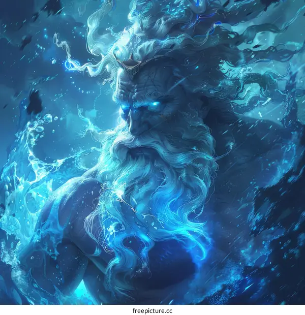 The Greek God of the Sea Poseidon