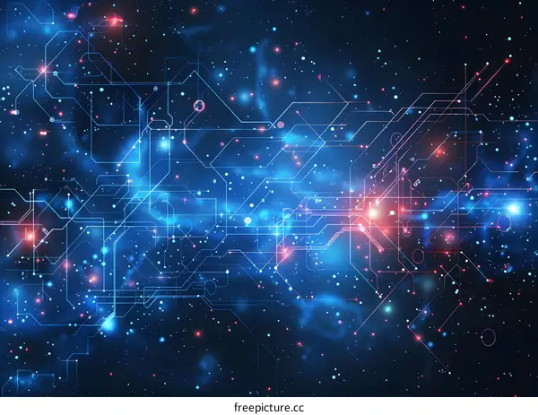 Abstract Technology Background with Circuit Board