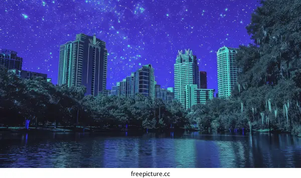 Cityscape of Orlando, Florida, USA