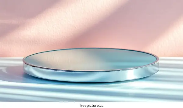 Elegant Light Blue Round Display Stand