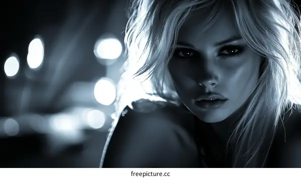 Close-up Portrait of a Caucasian Woman