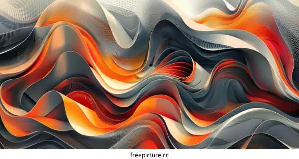 Abstract Dynamic Wave Design Illustration
