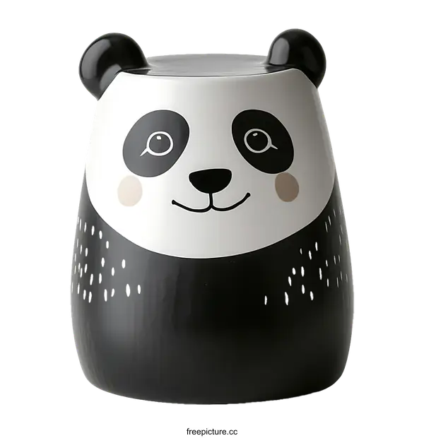 [Transparent Background PNG]Cute Panda Design Ceramic Piggy Bank