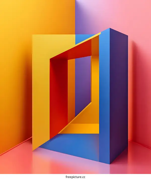 Abstract Minimalist Geometric Shapes Background