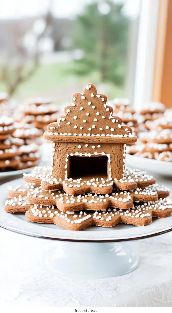 Gingerbread House Dessert Display
