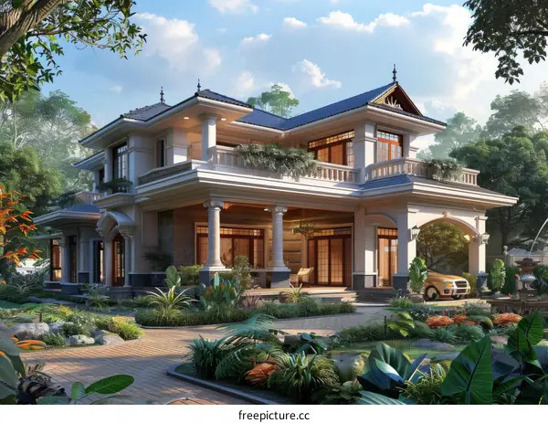 French-style luxury villa