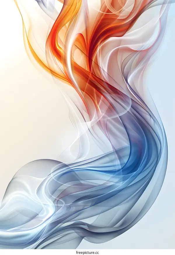 Colorful Abstract Wavy Gradient Background
