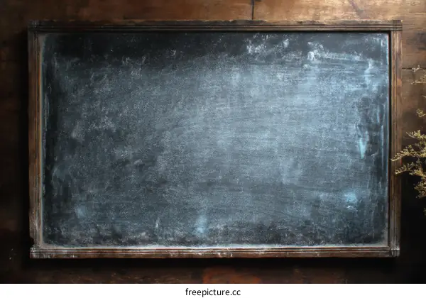 Vintage Wooden Chalkboard Background Image