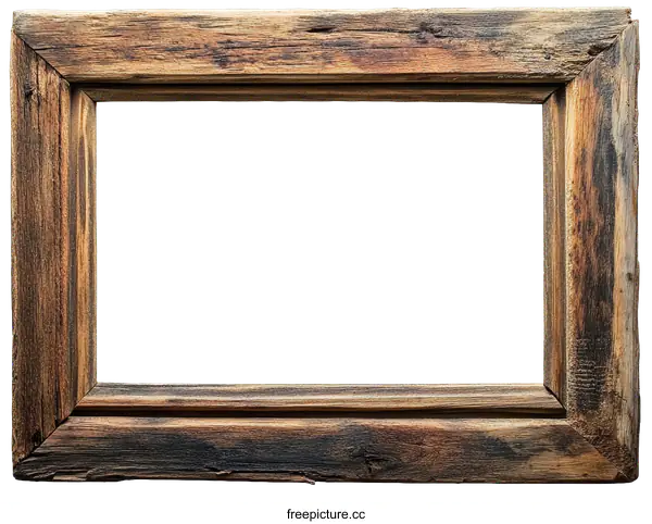 [Transparent Background PNG]Vintage Wooden Picture Frame