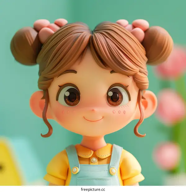 Portrait of a Cute Little Girl