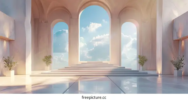 Elegant and Serene Architectural Interior Design