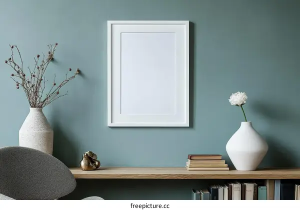Modern Home Decor Interior Design with Empty Frame