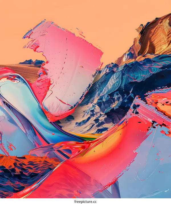 Abstract Art with Vibrant Colors