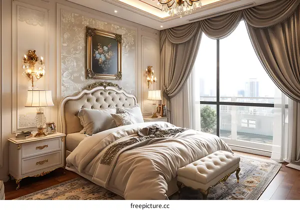 European-style bedroom