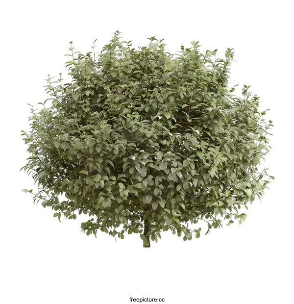 [Transparent Background PNG]Green Bush Isolated On White Background