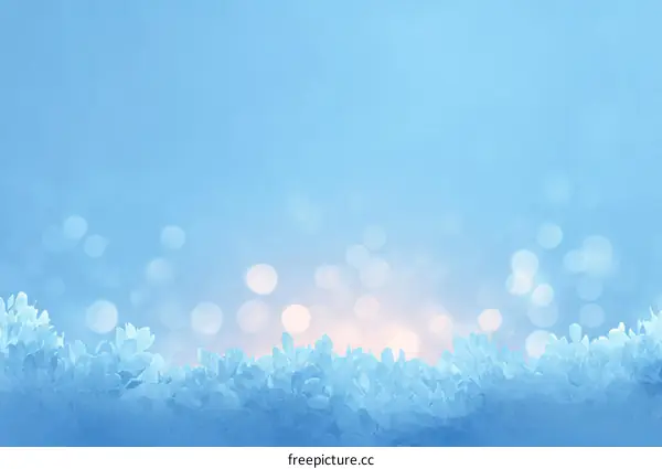 Winter Snowflakes and Soft Light