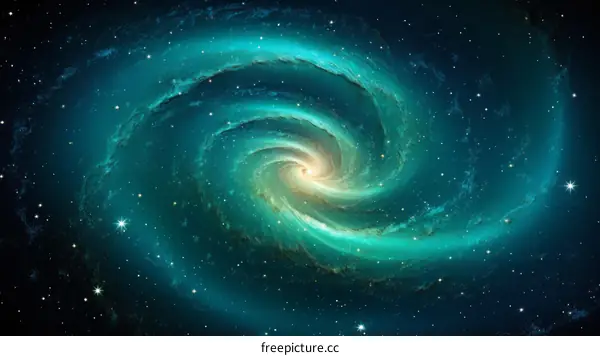 Amazing Spiral Galaxy in Deep Space