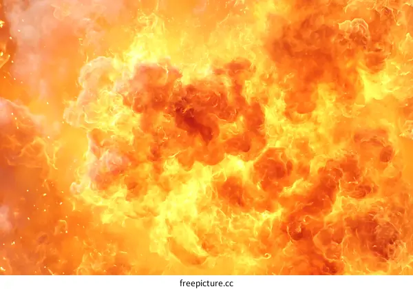 Fiery Explosion Abstract Background Image