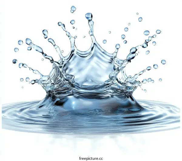 Water Splashing Illustration