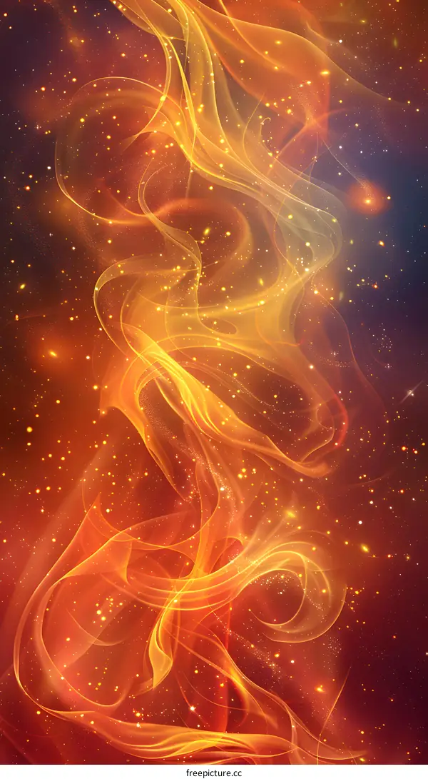 Orange and yellow abstract painting