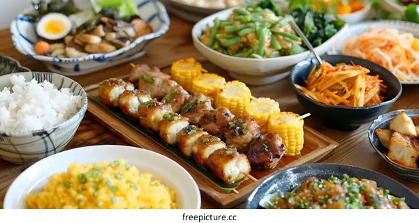 A table full of delicious food