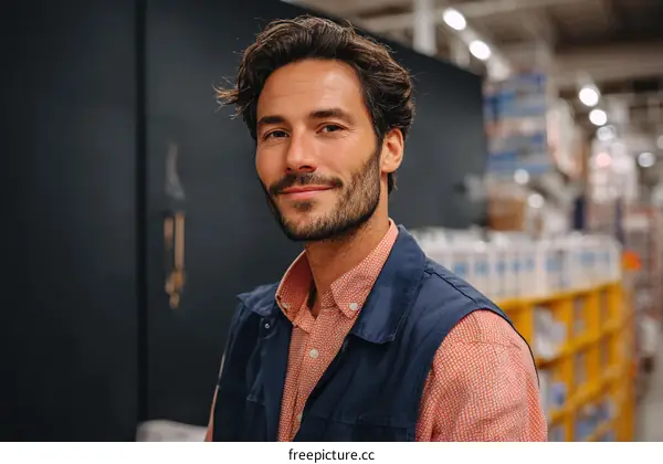 Friendly Salesperson in a Retail Store