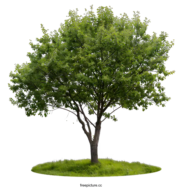 [Transparent Background PNG]Green Tree Isolated on White Background