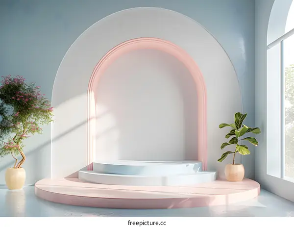 Simple and elegant 3D interior design