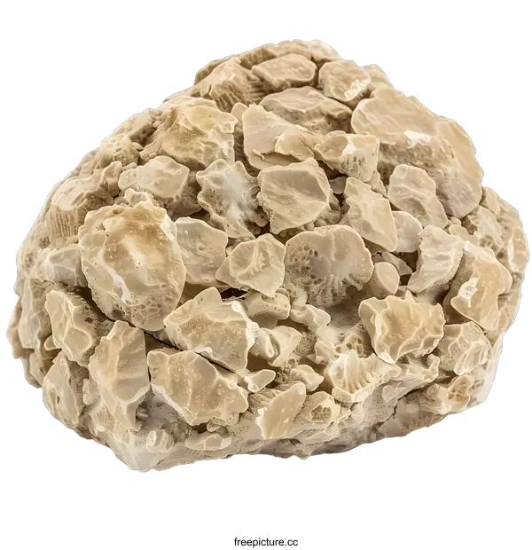 [Transparent Background PNG]Desert Rose Rock Specimen on White