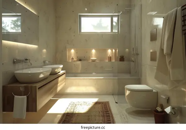 Modern Stylish Bathroom Interior Design