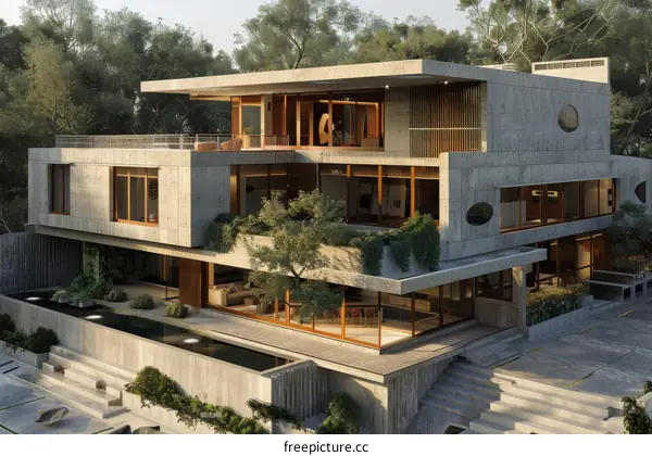 Modern Concrete House Exterior Design