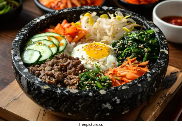 Korean Bibimbap with Gochujang sauce