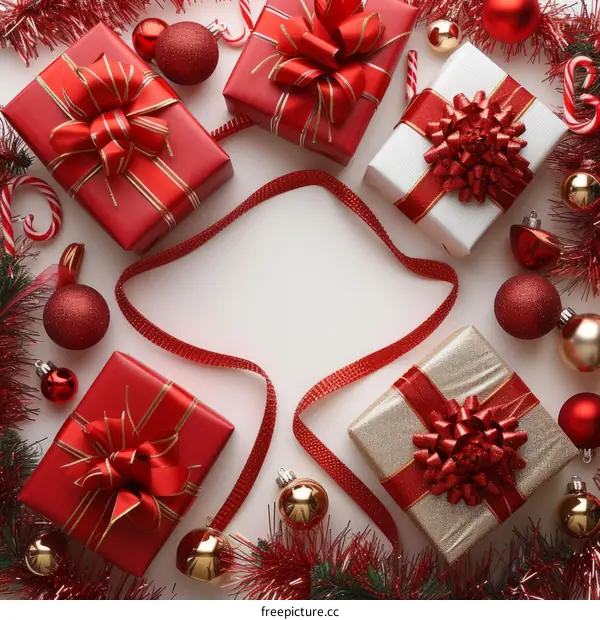 Christmas presents and decorations