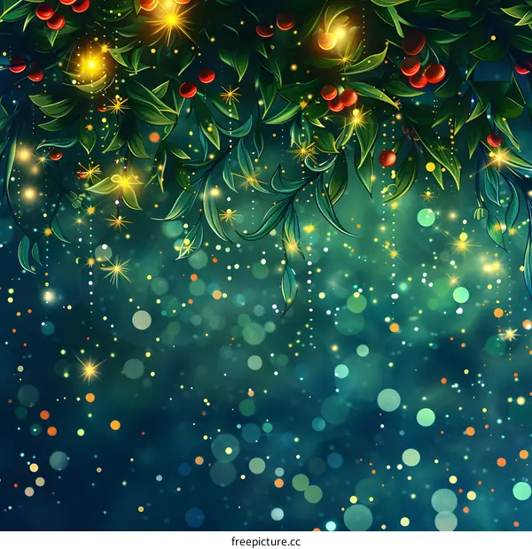 Christmas lights and ornaments