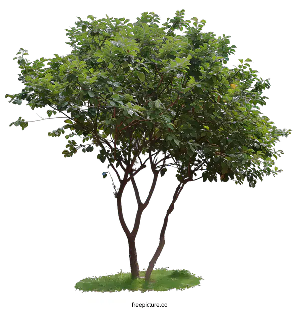 [Transparent Background PNG]Green Tree With White Background