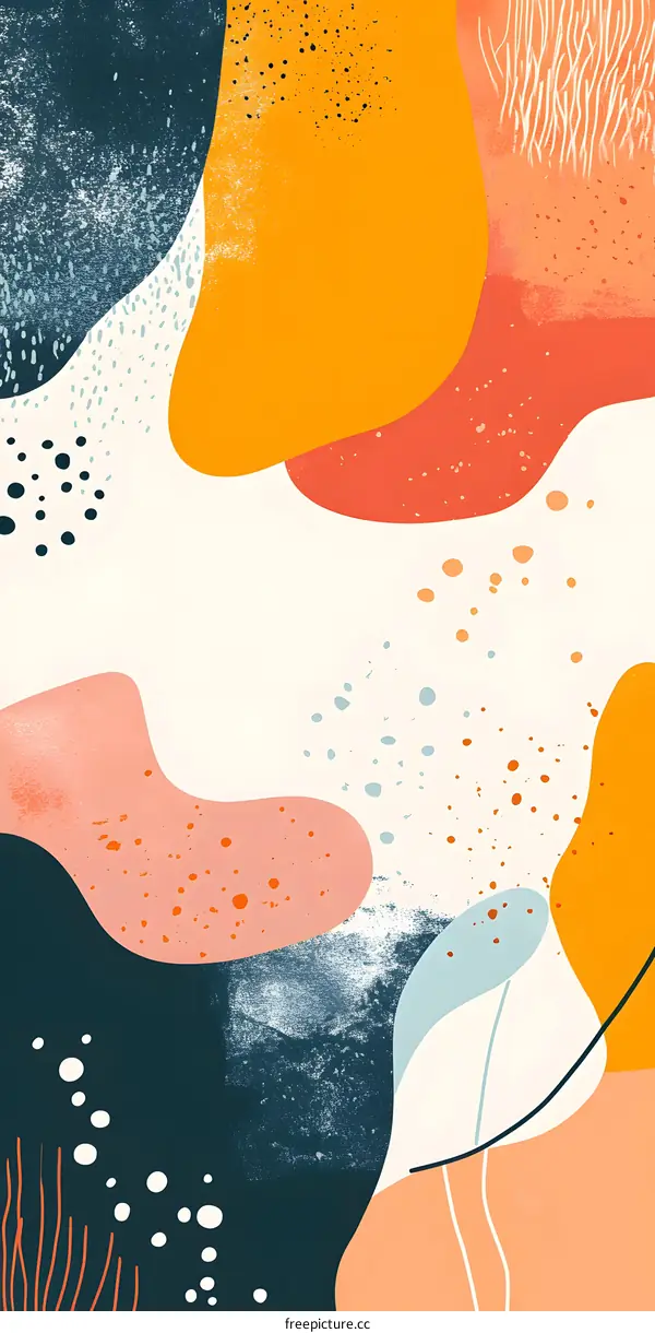 Abstract Colorful Shapes Background Illustration