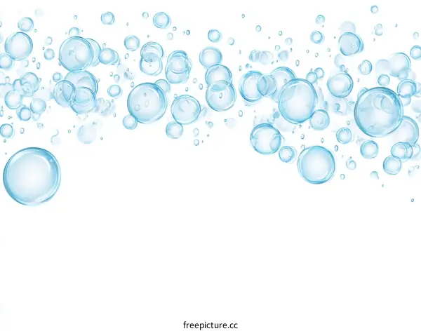 Abstract Illustration of Water Bubbles
