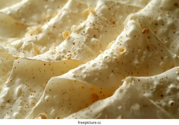 Close-up of a stack of Indian papadums