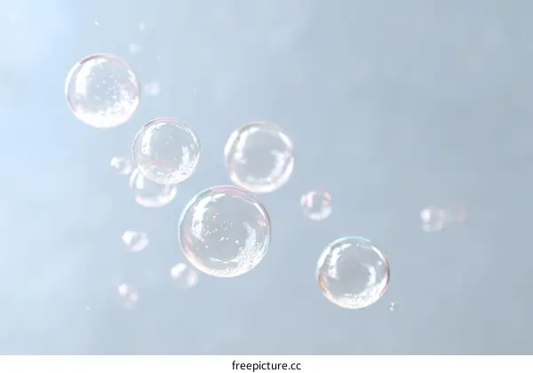 Floating Bubbles in Soft Light