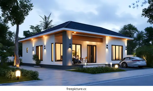 Modern Minimalist House Design With Patio