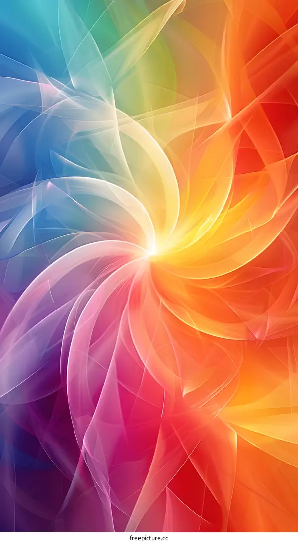 Colorful abstract flower petals