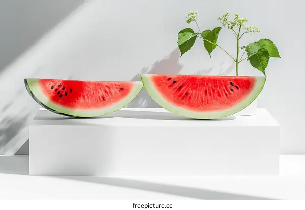 Summer Watermelon Slice Still Life Photography