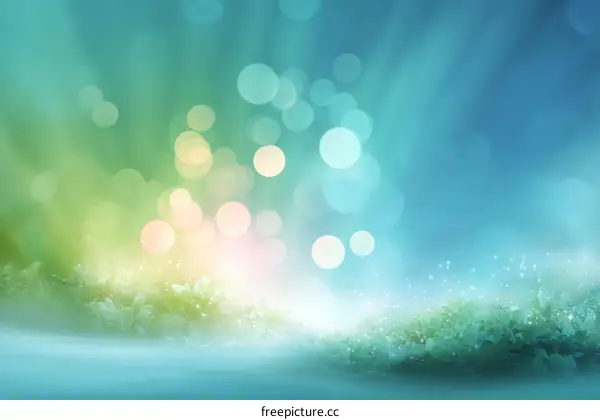 Abstract Nature Background with Bokeh