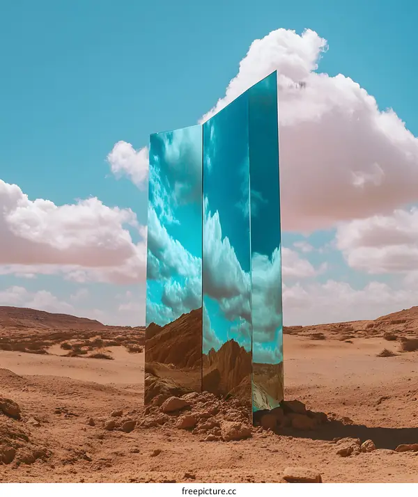 Reflective Panels in the Desert