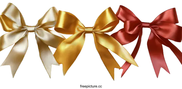 [Transparent Background PNG]Elegant Gift Ribbons in Assorted Colors